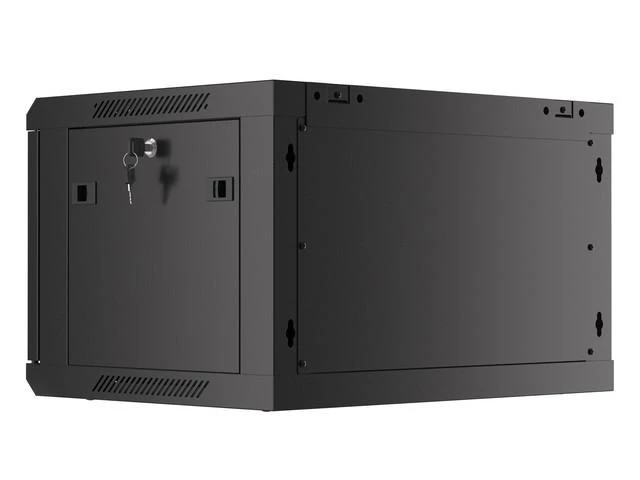 LANBERG WF01-6406-10B sieninis stovas 19 colių išmontuojamas plokščias paketas 6U/600x450mm juodas