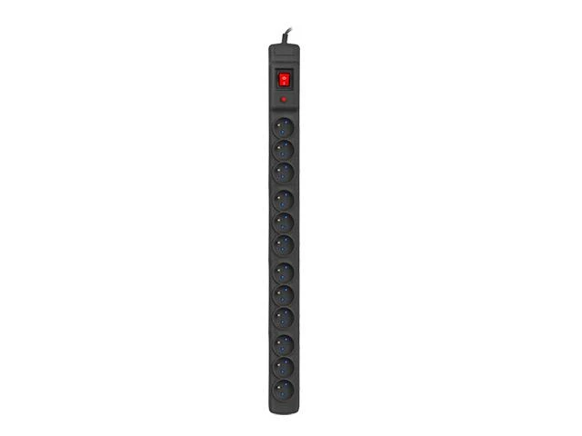 ARMAC M12/16/25/CZ Armac Surge Protection MULTI 12M/16A RACK 19 (12 lizdų) 2,5m juodas