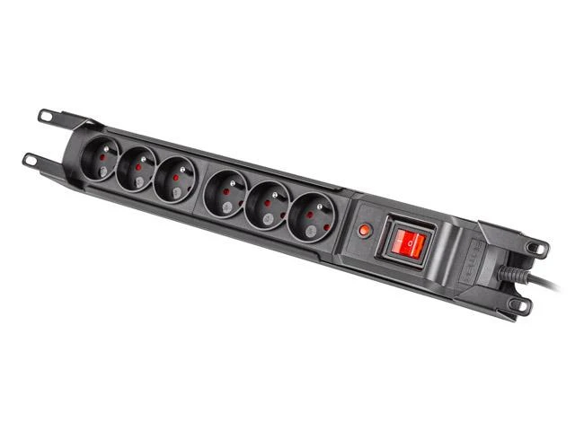 ARMAC Multi M6 Apsaugos nuo viršįtampių stovas 19 colių 6x IEC 3m juodas