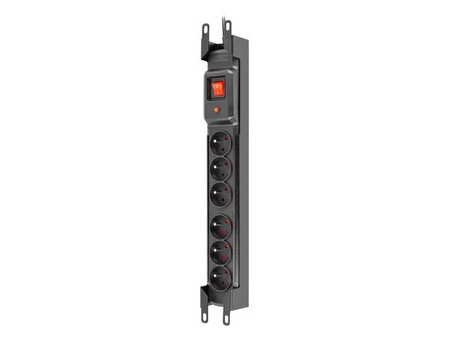 ARMAC Multi M6 Apsaugos nuo viršįtampių stovas 19 colių 6x IEC 3m juodas