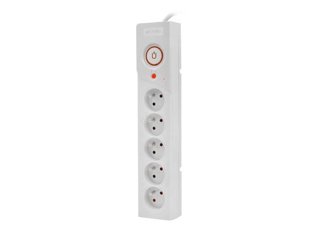 ARMAC Surge Protector Z5 5m 5x prancūziški lizdai 10A kabelių tvarkyklė pilka