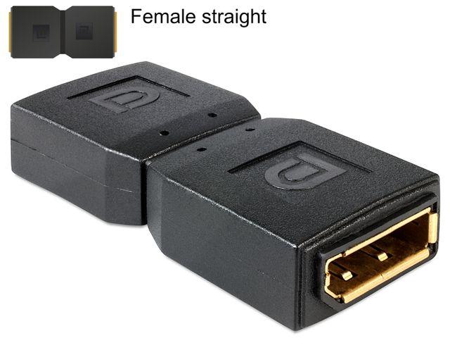 DELOCK Adapteris Displayport moteriškas > „Displayport“ moteriškas lyties keitiklis