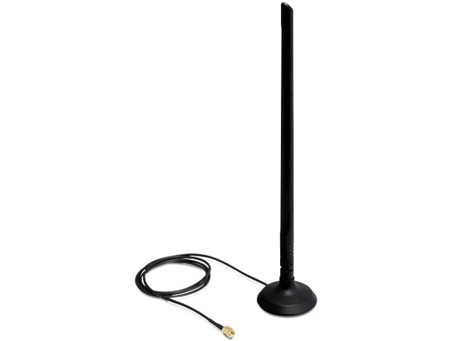 Delock WLAN 802.11 b/g/n Ant. RP-SMA 6.5 dBi omnidir. Gelis. su magnetu. stovėti