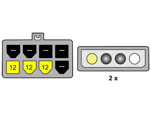 DELOCK Cable PCI Express maitinimo šaltinis 8 kontaktai > 2x5,25 vnt.