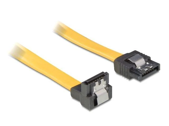 DELOCK Cable SATA 50cm geltonas pūkas/tiesus metalas