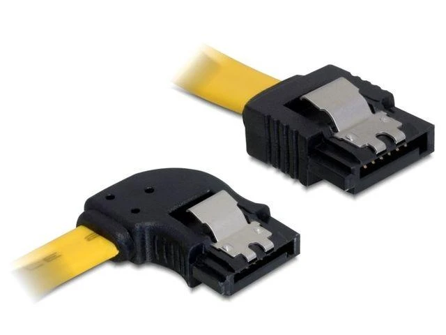 DELOCK Cable SATA 6Gb/s 30cm kairysis/tiesus metalinis