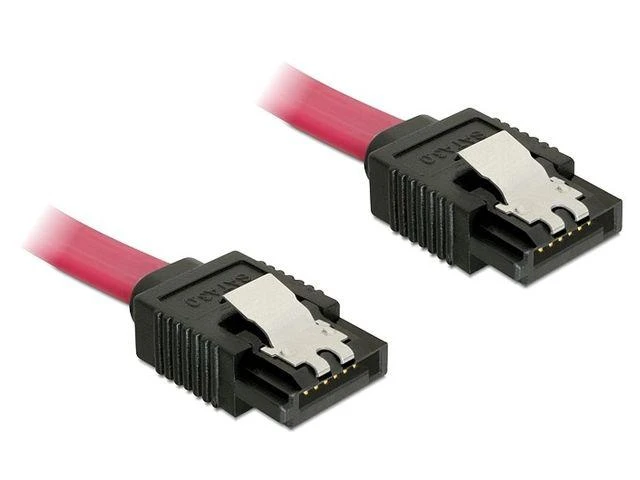 DELOCK Cable SATA 6 Gb/s 20cm tiesus/tiesus