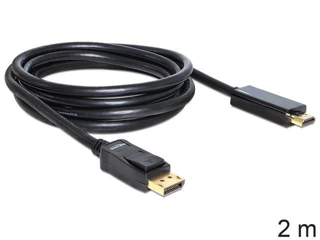 DELOCK Cable Displayport > HDMI m/m 2m