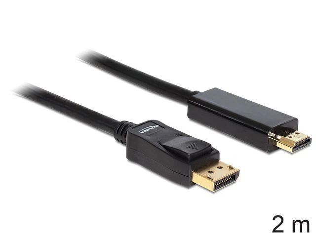 DELOCK Cable Displayport > HDMI m/m 2m