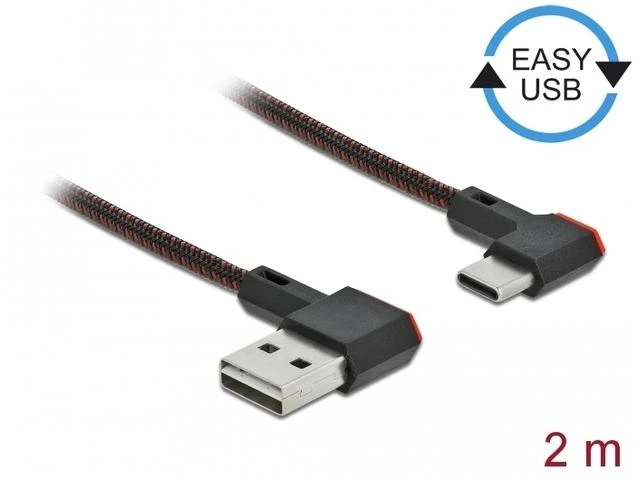 Delock EASY-USB 2.0 kabelis Type-A kištukinis USB Type-C™ kištukas