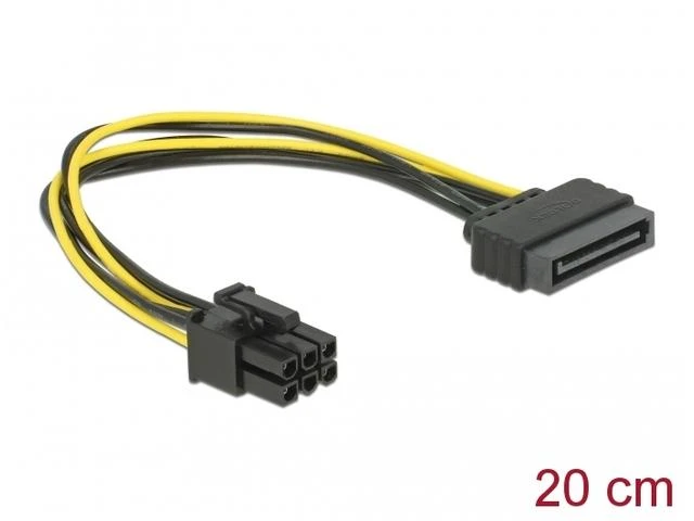 DELOCK Power SATA 15 Pin 1x6 PCI Express