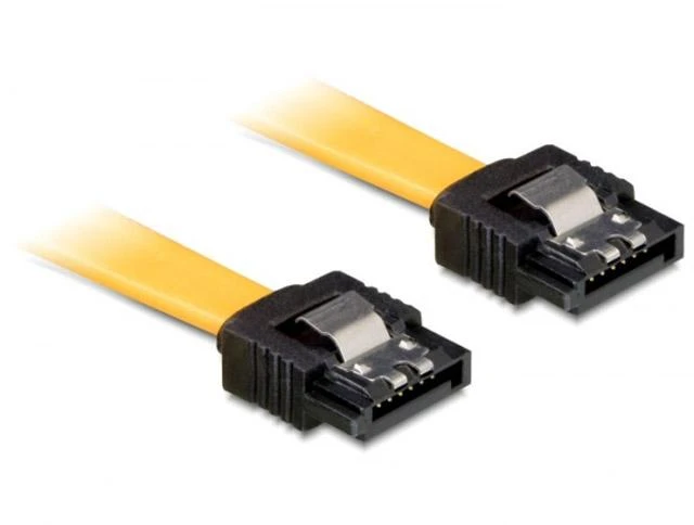 DELOCK Cable SATA 6Gb/s 50cm tiesus/staigus metalinis