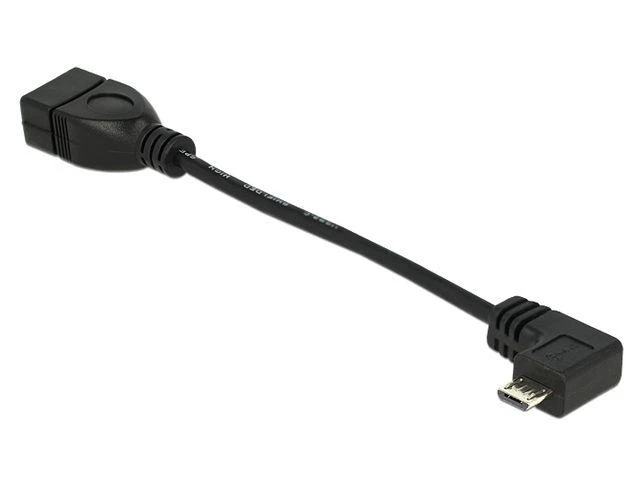 OTG adapteris su 90 laipsnių Micro-B jungtimi
