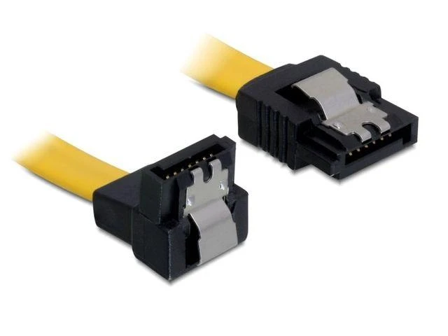 DELOCK Cable SATA 6Gb/s 50cm žemyn/staigus metalinis
