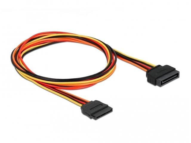 DELOCK 60133 Delock maitinimo kabelis SATA 15 kontaktų kištukas > SATA 15 Pin moteriškas prailginimas 100 cm