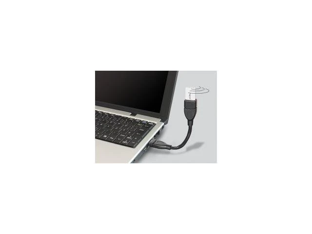 DELOCK kabelis USB 2.0 A kištukas > Moteriškas ShapeCable 0,15 m