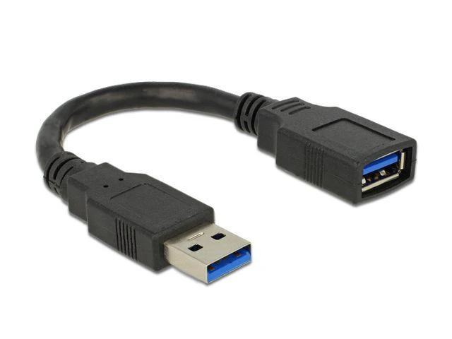 DELOCK kabelis USB 3.0 prailginimas A/A 15 cm vyriškas / moteriškas