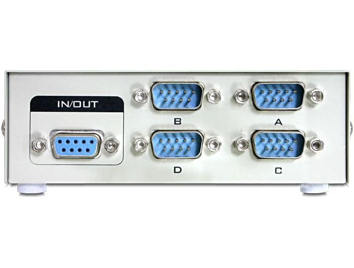Šakotuvas DELOCK SWITCH 4-port RS-232 manuell