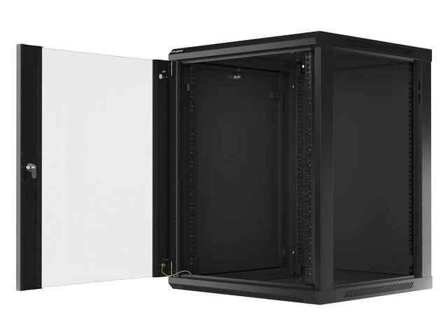 LANBERG WF01-6615-10B sieninis stovas 19 colių išmontuojamas plokščias paketas 15U/600x600mm juodas