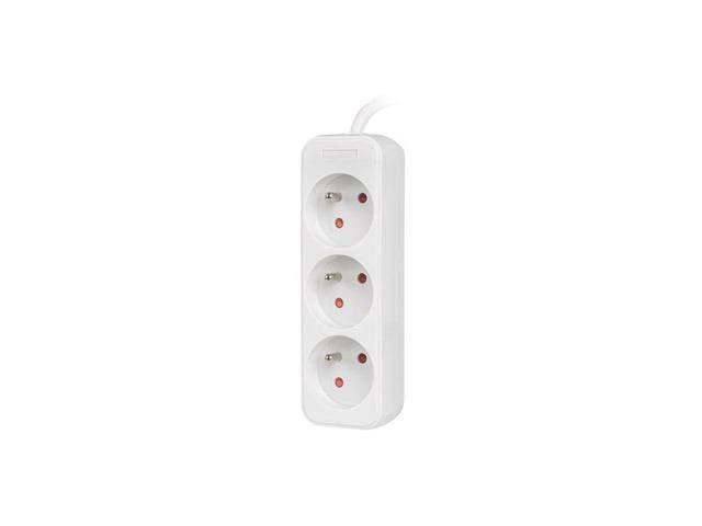 LANBERG PS0-03E-0300-W 3M Baltas 3X 230V Lanter EXTENSION PL. CABLE FROM FULL COPPER
