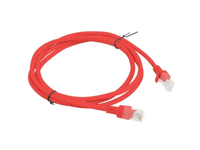 LANBERG PCU6-10CC-0150-R Patchcord RJ45 kat. 6 UTP 1,5 m raudona