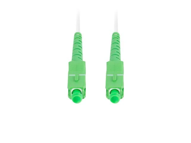 LANBERG šviesolaidinis patchcord SM SC/APC-SC/APC simplex 30m LSZH g657a2 3.0mm baltas