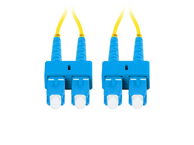 LANBERG šviesolaidinis patchcord SM SC/UPC-SC/UPC dvipusis 5m LSZH g657a1 3.0mm geltonas