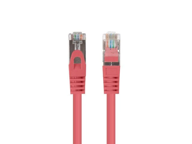 Lanberg 10-Pack Patchcord kat.6 FTP 0.5m raudona Fluke patvirtinta