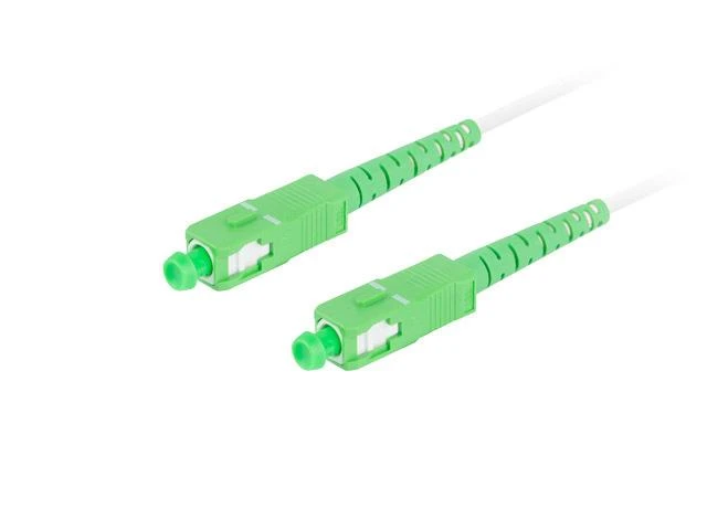 LANBERG šviesolaidinis patchcord SM SC/APC-SC/APC simplex 40m LSZH g657b3 3.0mm baltas