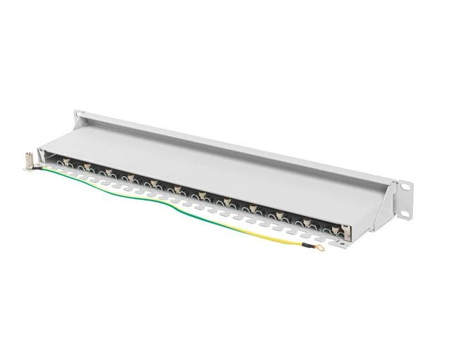 LANBERG patch panel 24 port 1U cat.7 FTP pilkas