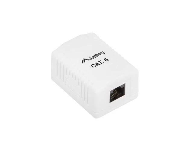 LANBERG OU6-0001-W UTP Data Box 1 prievado RJ45 neekranuotas kat. 6