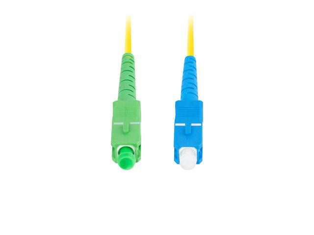 LANBERG šviesolaidinis laidas SM SC/APC-SC/UPC simplex 3m LSZH g657a1 3.0mm geltonas