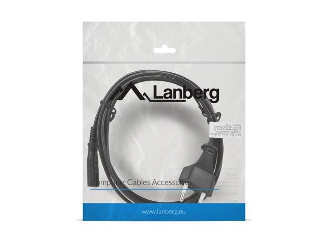 LANBERG CA-C7CA-11CC-0018-BK maitinimo kompiuterio kabelis CEE 7/16 -> C7 1,8m VDE