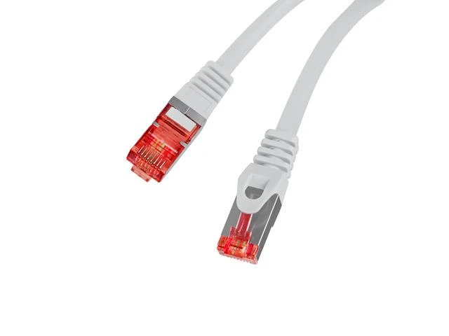 LANBERG Patchcord kat.6 FTP LSZH CU 1m pilkas Fluke praėjo