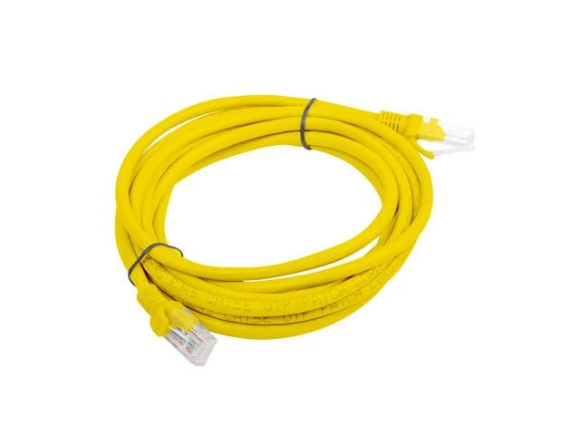 Lanberg Komutacinis laidas CAT5E UTP 3M geltonas