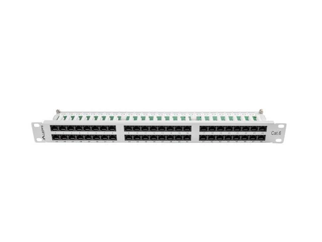 LANBERG PPU6-1048-S komutacinė panelė, 48 prievadų, 1U, 6 kat., pilka