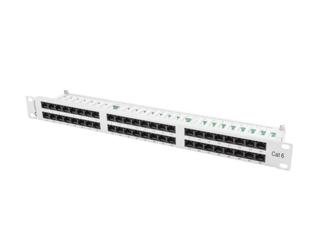LANBERG PPU6-1048-S komutacinė panelė, 48 prievadų, 1U, 6 kat., pilka