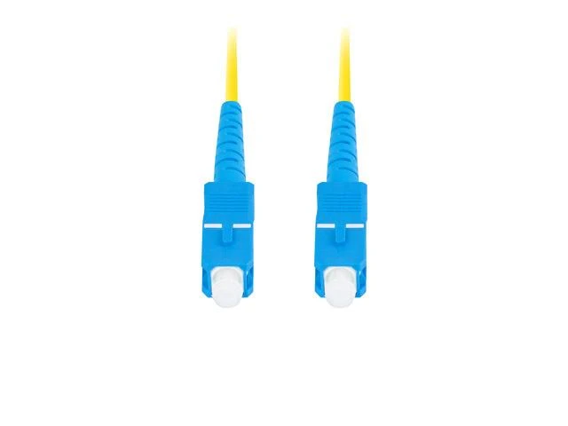 LANBERG šviesolaidinis patchcord SM SC/UPC-SC/UPC simplex 10m LSZH g657a1 3.0mm geltonas