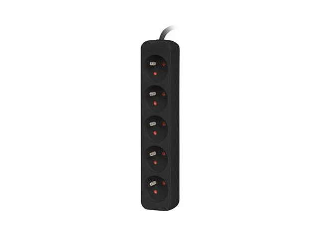 LANBERG PS0-05E-0300-BK 3M Juodas 5X 230V Lanter EXTENSION PL. CABLE FROM FULL COPPER