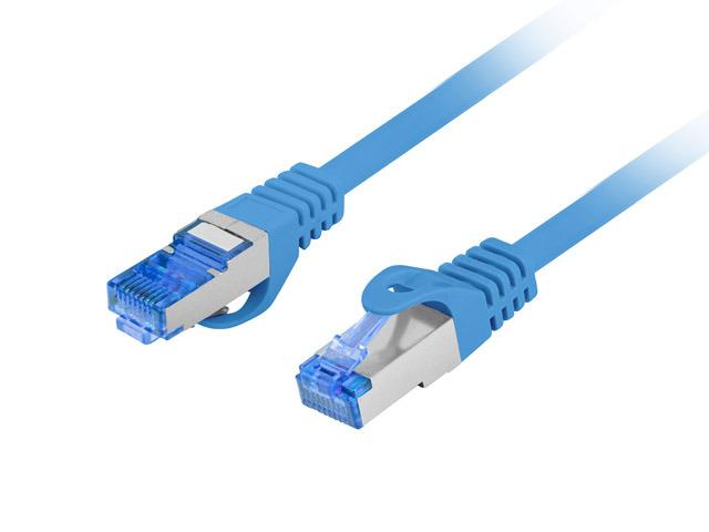 LANBERG patchcord cat.6A FTP LSZH CCA 10m mėlynas