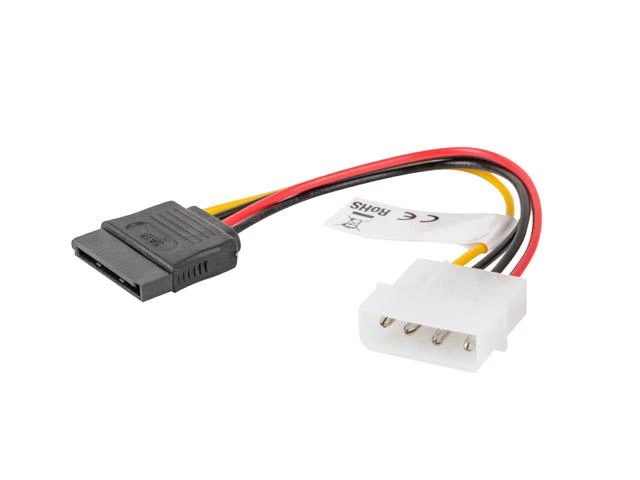 LANBERG CA-HDSA-10CU-0015 maitinimo kabelis MOLEX F ->SATA M 15cm