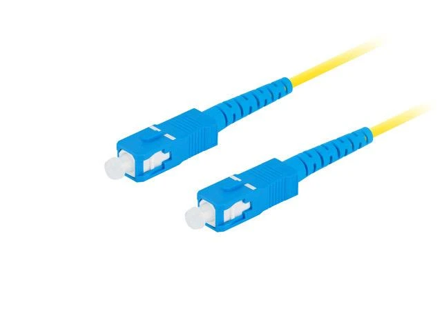 LANBERG šviesolaidinis patchcord SM SC/UPC-SC/UPC simplex 10m LSZH g657a1 3.0mm geltonas