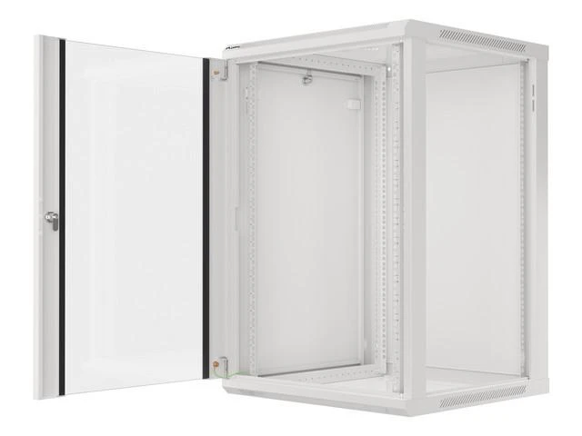 LANBERG WF01-6618-10S sieninis stovas 19 colių išmontuojamas plokščias paketas 18U/600x600mm pilka