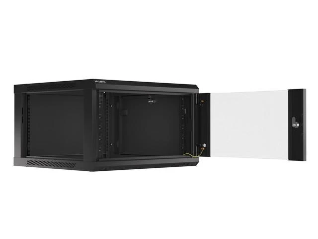 LANBERG WF01-6606-10B sieninis stovas 19 colių išmontuojamas plokščias paketas 6U/600x600mm juodas