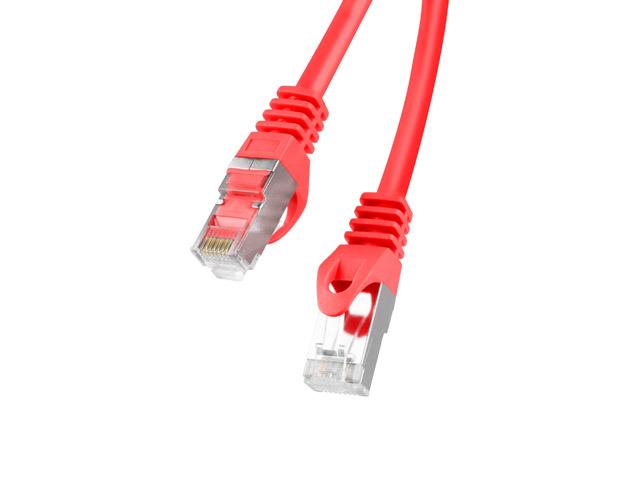 LANBERG patchcord cat.6 20m FTP raudona
