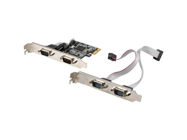 LANBERG PCE-DB9-004 PCI Express->COM 9PIN X4 + žemo profilio laikiklis