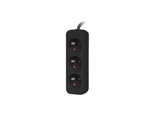 LANBERG PS0-03E-0150-BK 1.5M Juodas 3X 230V Lanter EXTENSION PL. CABLE FROM FULL COPPER