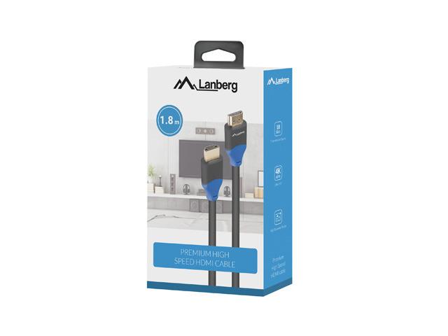 Lanberg kabelis HDMI v2.0 M/M 1.8m 4K juoda box