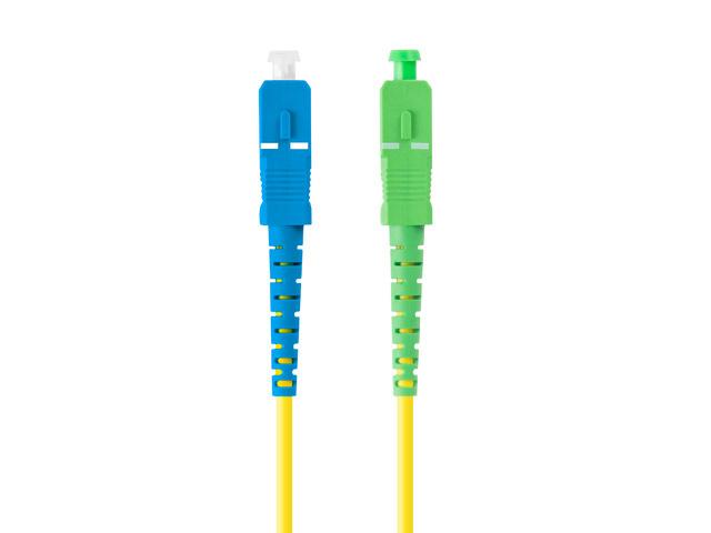 LANBERG šviesolaidinis patchcord SM SC/APC-SC/UPC simplex 2m LSZH g657a1 3.0mm geltonas
