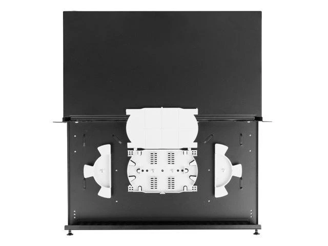 PRZEŁĄCZNICA ŚWIATŁOWODOWA LANBERG 12XSC DUPLEX / 12XLC QUAD RACK 19" 1U Juoda + AKCESORIA